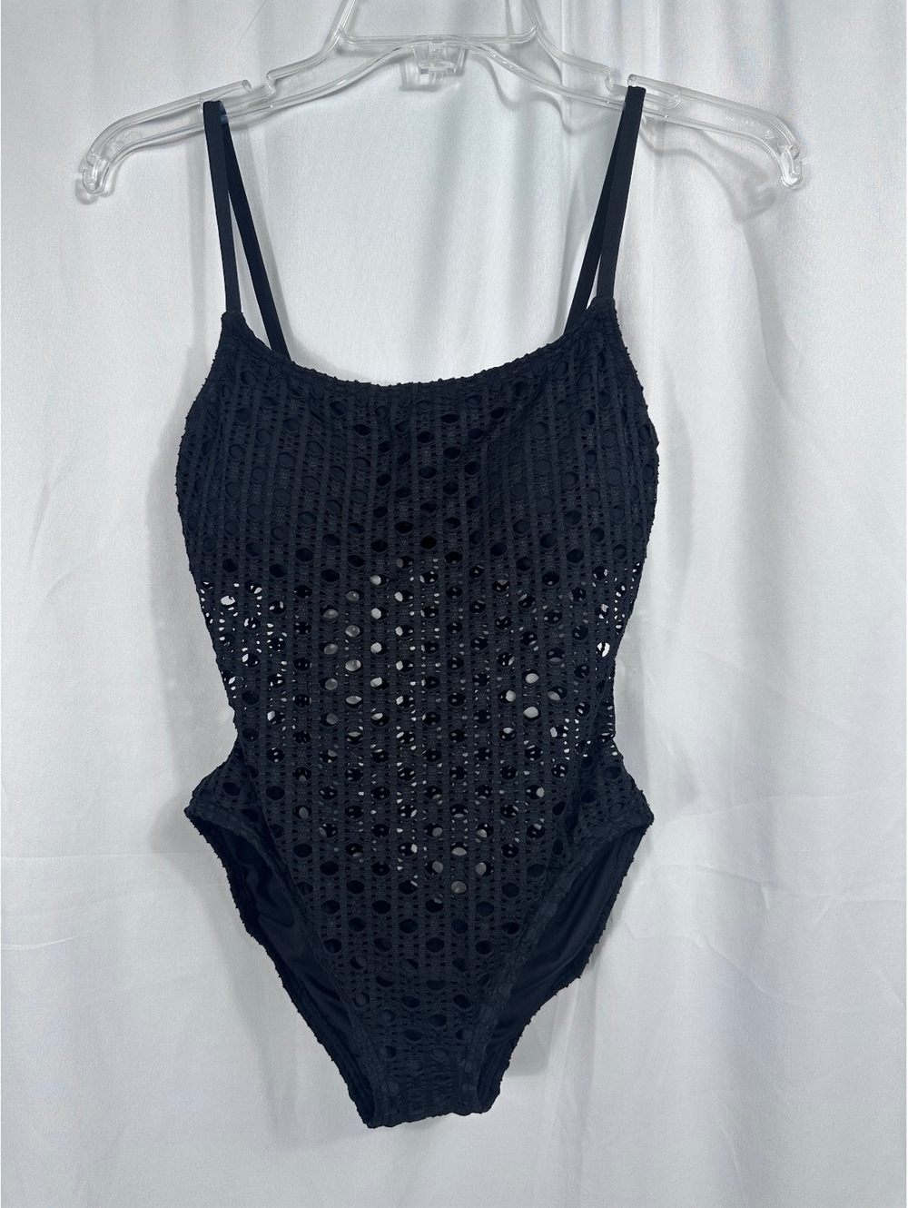 Carmen Marc Valvo Black One Piece Swimsuit Size 6